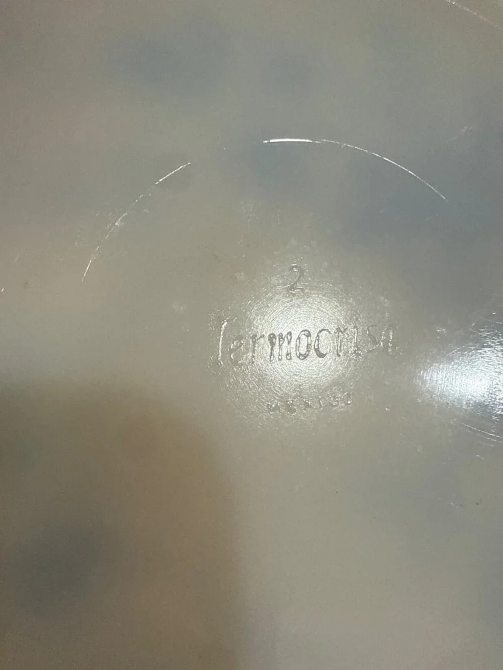 vintage Termocrisa Mexico milk glass plate (1) 9” 